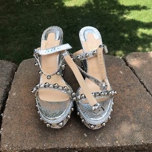 Silver Strap Louboutins